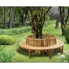 Teak Circular Tree Bench - 2.96m