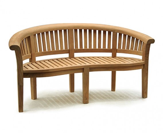 Apollo Banana Bench and Armchair Set with Cotswold Coffee Table