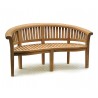 Outdoor Teak Peanut Bench