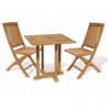 Sissinghurst 2 Seater Square 80cm Dining Set with Cannes Chairs