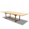 Large Teak Extendable Outdoor Dining Table