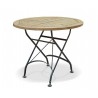 Café Round Folding Bistro Table Black - 90cm