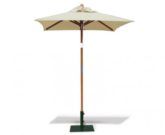 Square Wooden Garden Parasol – 1.5m