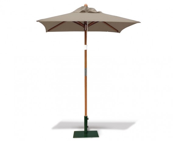 Square Wooden Garden Parasol – 1.5m