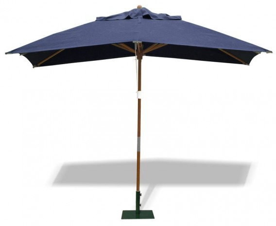 Rectangular Wooden Parasol - 3 x 2m