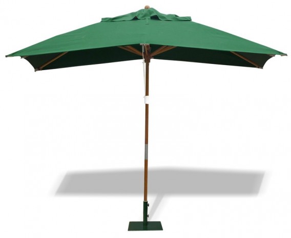 Rectangular Wooden Parasol - 3 x 2m