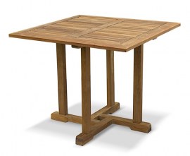 Sissinghurst Teak Square Outdoor Dining Table - 90cm
