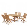 Oxburgh Teak Extendable Outdoor Dining Set