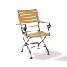 4 Seater Bistro Set Teak and Steel