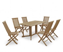 Byron Teak Drop Leaf Dining Set