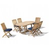 Oxburgh Curzon Single Leaf Extending Table & 6 Cannes Side Chairs