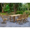 Byron 8 Seater Teak 1.8m Gateleg Dining Set with Cannes Chairs