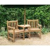 York Teak Garden Companion Seat