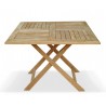 Lymington Square Teak Folding Table - 1m