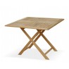 Lymington Teak Square Folding Garden Table - 1m