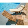 Lucia Teak Adjustable Sun Lounger