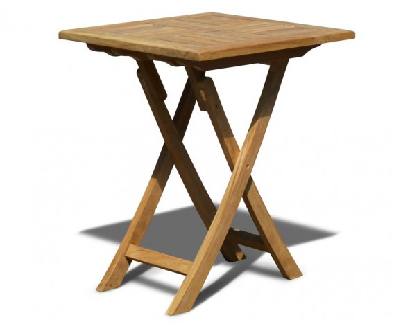 Lymington Square Teak Folding Table - 60cm