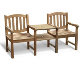 Kennington Vista Teak Garden Companion Seat