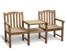 Gloucester Vista Teak Garden Companion Seat