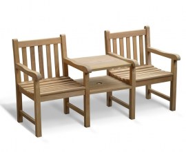 York Vista Teak Jack and Jill Seat