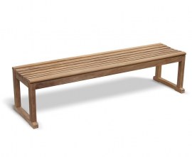 Tavistock Teak 4 Seater Backless Garden Bench - 1.8m