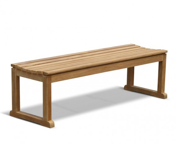 Tavistock Teak 3 Seater Backless Garden Bench - 1.5m