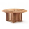 Richmond Teak Contemporary Round Garden Table - 1.8m