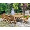 Oxburgh 8 Seater Extending 1.8-2.4m Table with Newhaven Armchairs