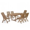 Oxburgh 6 Seater Extending Table and Chairs Set