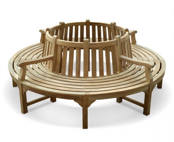 Circular Tree Seat with Arms