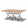 Café Rectangular Folding Bistro Table Black - 1.8m