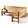 Gladstone Teak Outdoor Corner Bench - Right Orientation