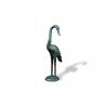 Medium Crane Brass Garden Ornament – Head Down