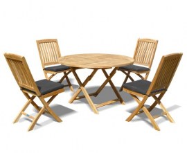 Lymington Folding Teak Patio Set