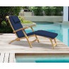 Serenity Teak Steamer Chair with Cushion