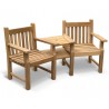 Turners Teak 2 Seater Garden Companion Seat