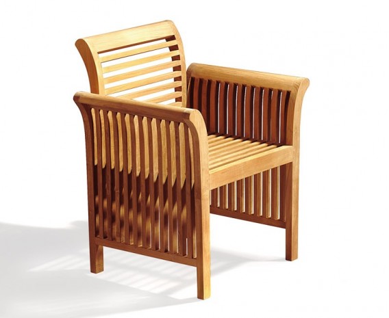 Richmond Teak Contemporary Garden Armchair