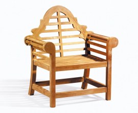 Teak Lutyens-style Garden Armchair