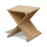 Lucia Teak Folding Side Table / Outdoor Footstool