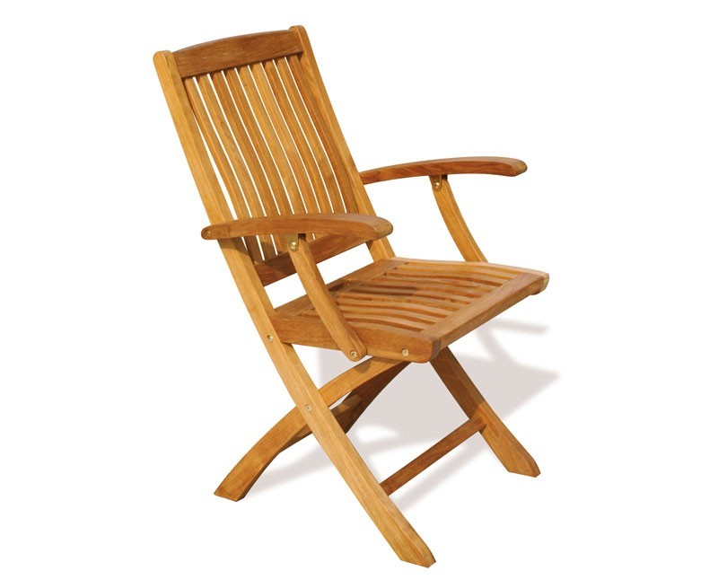 Cannes Outdoor Folding Chair with Arms