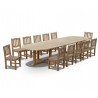 Large Outdoor Dining Table and Chairs Set