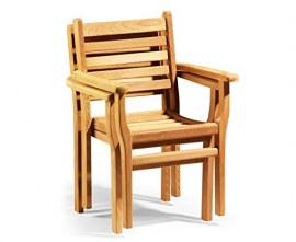 Sussex Teak Stacking Chairs