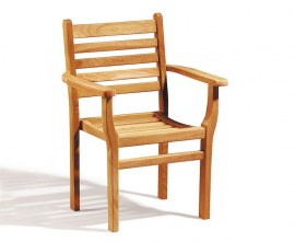 Sussex Teak Stacking Armchair