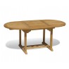 Oxburgh Bijou Teak Extending Garden Dining Table