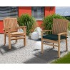 Winchester Table and Chairs Set - Teak 6 Seater Stacking Set