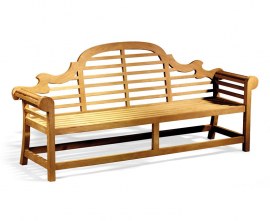 Teak Lutyens-Style Outdoor Bench