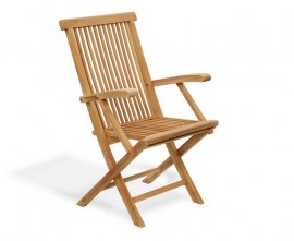 Newhaven Teak Foldable Teak Outdoor Chairs