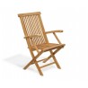 Newhaven Teak Foldable Teak Outdoor Chairs