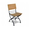 Steel and Teak 4 Seater Folding Bistro Set