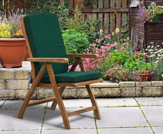 Berwick 1.2m Octagonal Gateleg Table and 4 Cannes Reclining Chairs Set